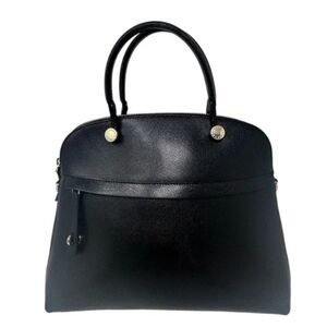 FURLA, Women's Crossbody/ Satchel Bag, Color Black, Gold, Zipper Closure